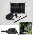 50 W Solar Bachlaufpumpe Teich Pumpe 3400l/h Wasserfall Gartenteich Solarpumpe