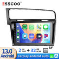 Android 13 Autoradio Carplay GPS Navi WiFi RDS Für VW Golf MK7 VII 2013-2017 32G