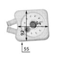 1x Ölkühler, Motoröl MAHLE CLC 45 000S passend für AUDI FORD SEAT SKODA VOLVO