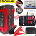 28000mAh Auto KFZ Starthilfe 1000A 12V Jump Starter Ladegerät Booster Power Ban