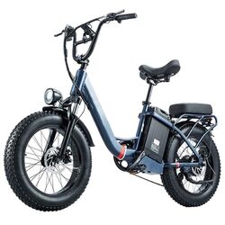 Elektrofahrrad 20 Zoll EBike 500W Pedelec E Mountainbike Fatbike Ebike 7 Gänge