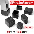 Quadrat / Rechteck Gummi Abdeckung Stuhl,Tisch, Füße, Röhre Endkappen 10mm-100mm