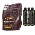 15L MANNOL Motoröl ENERGY COMBI LL 5W-30 Inkl. 3x Reiniger Motor Flush