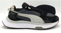 Puma Wild Rider Low Suede Trainers 381517-02 Black Castlerock UK7/US8/EU40.5