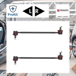 2x ORIGINAL® Yamato J62018YMT Stange/Strebe, Stabilisator Vorne, Links, Rechts