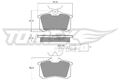 TOMEX Brakes Bremsbelagsatz Scheibenbremse TX 10-782 für VW SHARAN 7M8 7M9 7M6 1