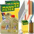 MANN INSPEKTIONSPAKET+6L CASTROL 5W-30 ÖL passend für BMW 1er F20 21 3er F30 4er