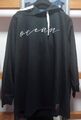 schicker Hoodie von Ocean,Gr.XL,schwarz,Logo-Stickerei vorn