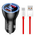 OnePlus SuperVooc WarpCharge 80W 65W 30W Autoladegerät Kfz Adapter Usb Ladekabel