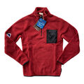 Champion Script Arm Zip Fleece Crewneck Sweatshirt Pullover Sweater Unisex Rot