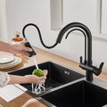 3 Wege Küchenarmatur 3-in-1 Wasserhahn mit Brause Trinkwasserhahn Wasserfilter