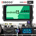 Android 13 Autoradio GPS NAV Carplay DAB+ KAM für Mercedes Benz Smart Fortwo 451