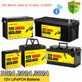 100Ah 200Ah 300Ah 12V LiFePO4 Bluetooth Lithium Batterie BMS Akku Wohnmobil Boot