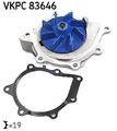 SKF VKPC83646 WASSERPUMPE KÜHLMITTELPUMPE FÜR FIAT FORD OPEL PEUGEOT 06->