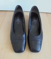 GABOR Damen Ballerina Pumps Blockabsatz Halbschuh schwarz Gr. 7,5  40,5 EU