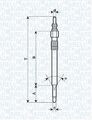 MAGNETI MARELLI 062900050304 Glühkerze für VW