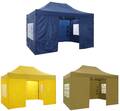 Falt Pavillon 3x3/3x4,5m Faltbar Partyzelt Pop Up Wasserdicht mit 4 Seitenteilen