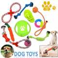 10 Stk Hunde Spielzeug Set Kauspielzeug aus Seil Interaktives Pet Dog Welpen Toy