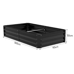Hochbeet Gemüsebeet Blumenbeet Terrasse Blumentöpfe Beet Grün Pflanzbeet Metall