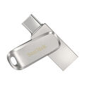 SanDisk Ultra Dual Luxe Typ-A/Typ-C 128GB USB-Stick Swivel, bis zu 150 MB/s, USB