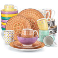 vancasso TULIP Tafelservice Porzellan Elegantes Geschirr Kombiservice Teller Set