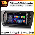 8-Kern Android 13 Bluetooth DAB+ Autoradio GPS Für SEAT IBIZA CarPlay SWC Navi