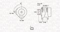 MAGNETI MARELLI 063731627010 Lichtmaschine Generator 125A 12V