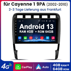 9" Android 13 GPS Autoradio CarPlay Für Porsche Cayenne 9PA 2002-2010 4+64GB DSP