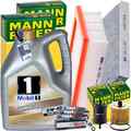 MANN INSPEKTIONSPAKET+1x5L MOBIL 1 0W40 MOTORÖL passend für SMART FORTWO FORFOUR