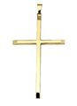 Anhänger großes Kreuz Gold 333 5,5 x 3 cm Gelbgold 8 Karat Konfirmation Unisex