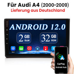 Für Audi A4 S4 RS4 B6 B7 B8 SEAT EXEO Android 12 Autoradio GPS Navi RDS Carplay