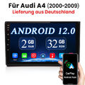 Für Audi A4 S4 RS4 B6 B7 B8 SEAT EXEO Android 12 Autoradio GPS Navi RDS Carplay