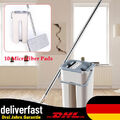 360° Bodenwischer Bodenreiniger Wischmop Set Mopp Eimer Putzeimer +10* Putzlappe