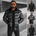 Kunstlederjacke Steppjacke Bomberjacke Bikerjacke Übergangs Herren OZONEE 21425