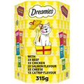 Dreamies Weihnachtsgeschenkbox 315g - 11 Beutel Katzenleckerli - 5 Geschmacksrichtungen inklusive