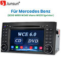 Autoradio DVD DAB GPS Navi Bluetooth Für Mercedes-Benz A/B Klasse Sprinter Vito