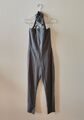 Damen Overall Jumpsuit Playsuit Einteiler Neckholder grau elegant chic 38 / M