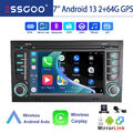 7" Autoradio Für Audi A4 8E 8H B6 B7 2000-2009 Android 13 GPS Navi BT KAM 2+64GB