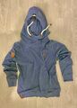 NAKETANO HOODIE Gr. M - Blau Grau Sweatjacke 