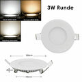 3-24W LED Panel Einbaustrahler Deckenleuchte Einbau Leuchte spot flach slim 230V