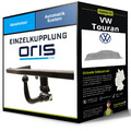 Abnehmbare Anhängerkupplung für VW Touran 05.2010-05.2015 Typ 1T3 Oris NEU