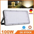 100W LED Fluter Modul Flutlicht Ultra Dünn Garten Scheinwerfer Außenstrahler