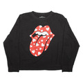 THE ROLLING STONES Hearts Sweatshirt schwarz Damen 2XL