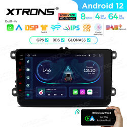 Android 13 Autoradio GPS Navi 4+64GB Für VW Bora EOS Jetta Passat B7 CC Polo MK5