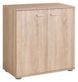 Kommode Sideboard Highboard Schrank Anrichte Wohnzimmer mit 2 Türen Eiche Sonoma