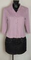 Taifun von Gerry Weber Bluse Gr. 36 Leder Look Farbe Flieder wie neu