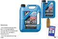 MANN-FILTER Ölfilter 6 L Liqui Moly Longtime High Tech 5W-30 für BMW 1er F20