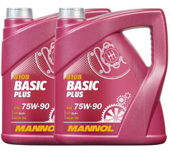 2x4 LITER 75W90 MANNOL BASIC PLUS GETRIEBEÖL API GL4+ VOLLSYNTHETISCH 75W-90