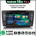 8-Kern 64GB Autoradio Android 13 Navi Carplay für Skoda Octavia Yeti DSP GPS DVD