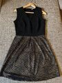 Anna Field Kleid Schwarz Gold Gr. 36 Festlich